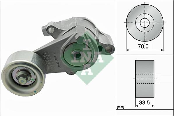 INA 534 0566 10 - Siksnas spriegotājs, Ķīļsiksna www.autospares.lv