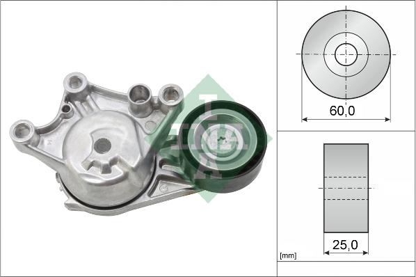 INA 534 0654 10 - Siksnas spriegotājs, Ķīļsiksna www.autospares.lv