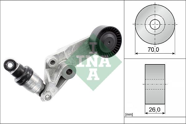 INA 534 0016 10 - Belt Tensioner, v-ribbed belt www.autospares.lv