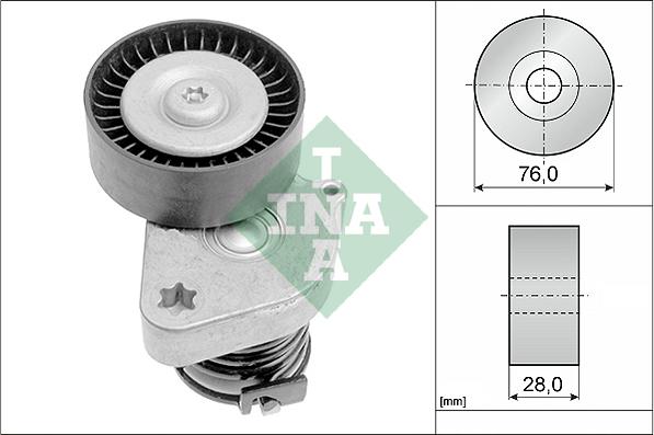 INA 534 0081 30 - Siksnas spriegotājs, Ķīļsiksna www.autospares.lv