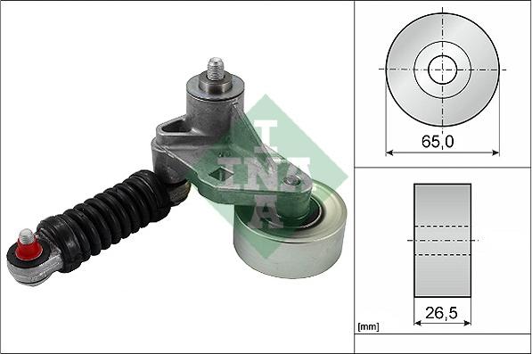 INA 534 0037 10 - Belt Tensioner, v-ribbed belt www.autospares.lv