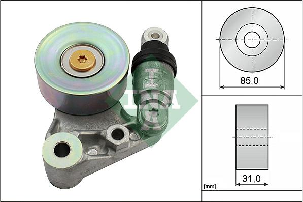 INA 534 0021 10 - Siksnas spriegotājs, Ķīļsiksna www.autospares.lv