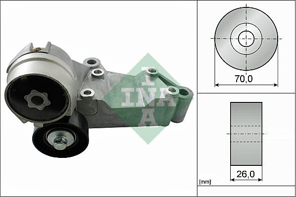 INA 534 0146 10 - Siksnas spriegotājs, Ķīļsiksna autospares.lv