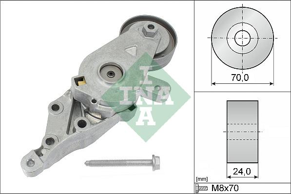 INA 534 0140 30 - Натяжитель, поликлиновый ремень www.autospares.lv