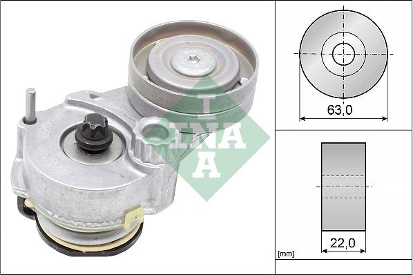 INA 534 0147 10 - Натяжитель, поликлиновый ремень www.autospares.lv