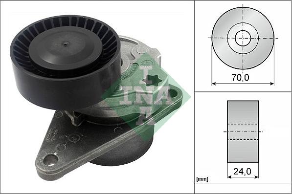 INA 534 0103 10 - Натяжитель, поликлиновый ремень www.autospares.lv