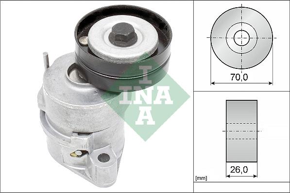 INA 534 0102 30 - Siksnas spriegotājs, Ķīļsiksna www.autospares.lv