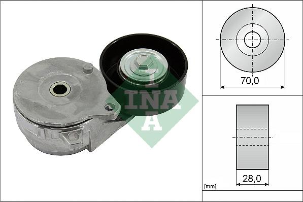 INA 534 0813 10 - Siksnas spriegotājs, Ķīļsiksna www.autospares.lv