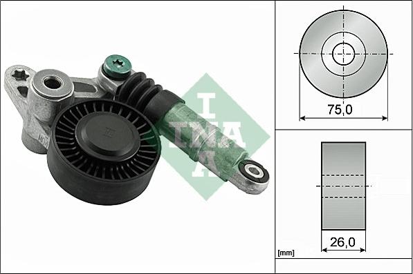 INA 534 0356 10 - Натяжитель, поликлиновый ремень www.autospares.lv