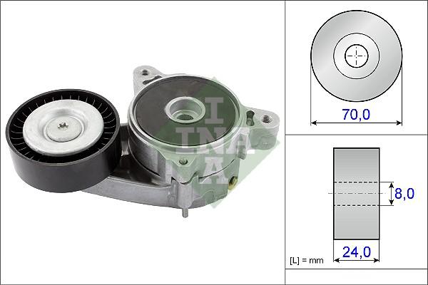 INA 534 0361 10 - Siksnas spriegotājs, Ķīļsiksna autospares.lv