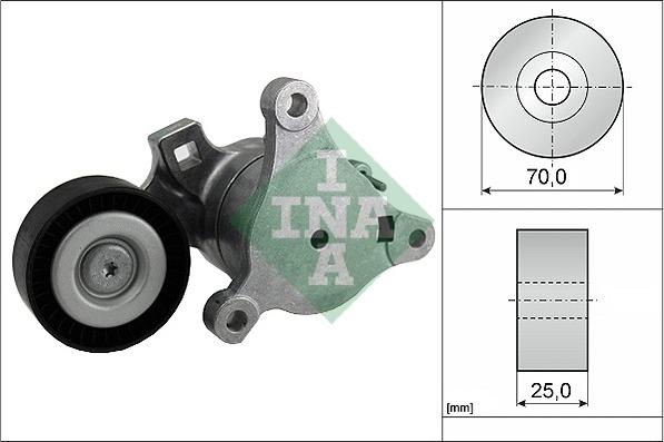 INA 534 0362 10 - Натяжитель, поликлиновый ремень www.autospares.lv