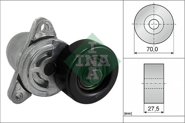 INA 534 0306 10 - Натяжитель, поликлиновый ремень www.autospares.lv