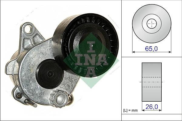 INA 534 0336 10 - Siksnas spriegotājs, Ķīļsiksna www.autospares.lv