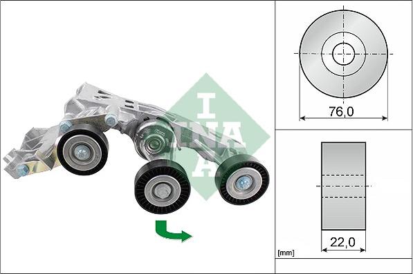 INA 534 0338 10 - Siksnas spriegotājs, Ķīļsiksna www.autospares.lv