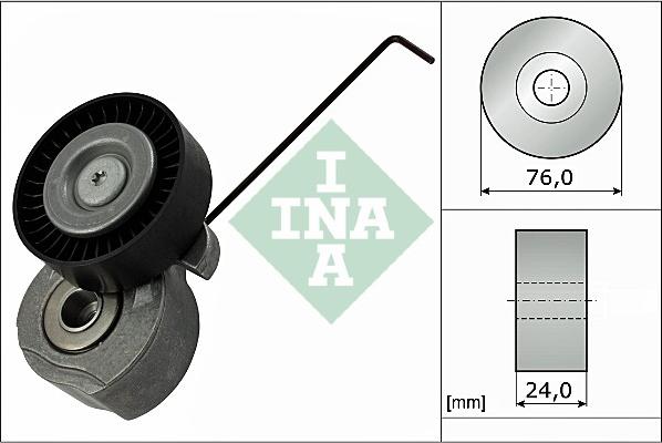 INA 534 0324 10 - Belt Tensioner, v-ribbed belt www.autospares.lv