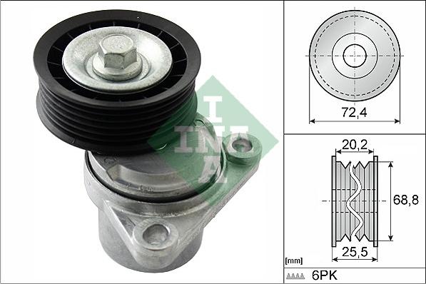 INA 534 0326 10 - Belt Tensioner, v-ribbed belt www.autospares.lv