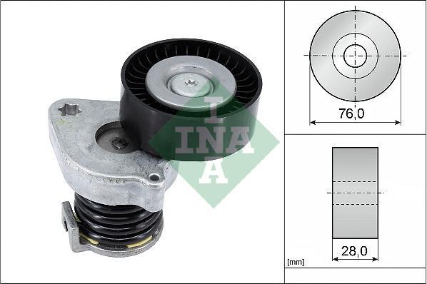 INA 534 0370 10 - Siksnas spriegotājs, Ķīļsiksna www.autospares.lv