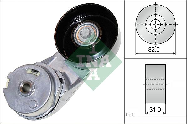 INA 534 0372 10 - Siksnas spriegotājs, Ķīļsiksna www.autospares.lv