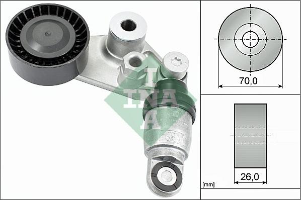 INA 534 0297 10 - Siksnas spriegotājs, Ķīļsiksna autospares.lv