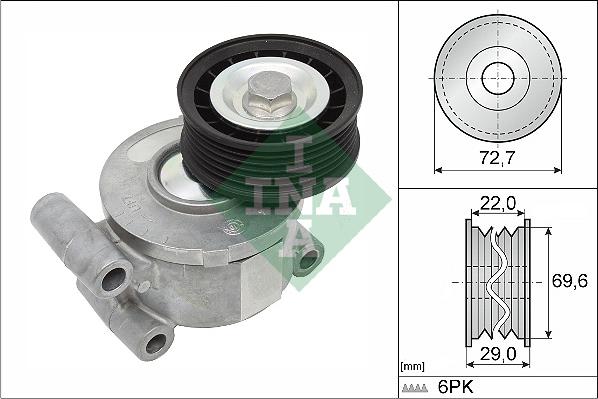 INA 534 0249 10 - Siksnas spriegotājs, Ķīļsiksna www.autospares.lv