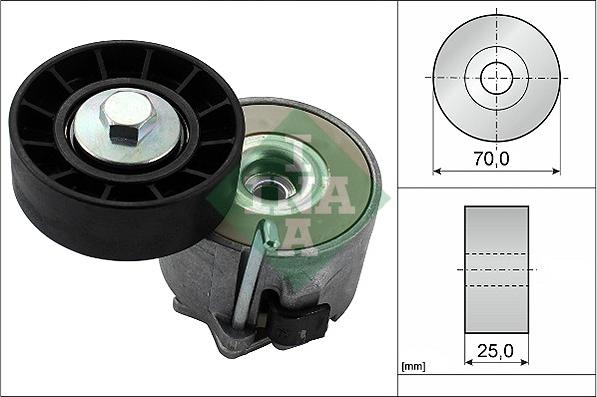 INA 534 0280 10 - Натяжитель, поликлиновый ремень www.autospares.lv