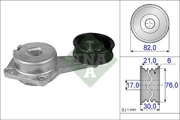 INA 534 0220 10 - Siksnas spriegotājs, Ķīļsiksna www.autospares.lv