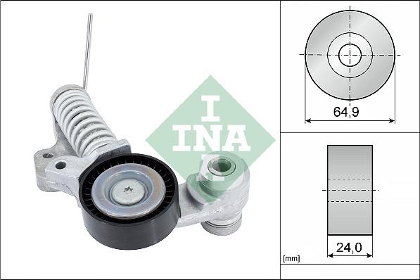 INA 534 0702 10 - Siksnas spriegotājs, Ķīļsiksna www.autospares.lv