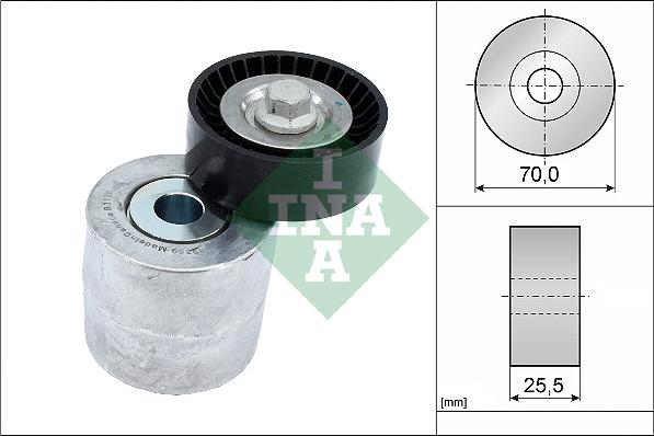 INA 534 0715 10 - Siksnas spriegotājs, Ķīļsiksna www.autospares.lv