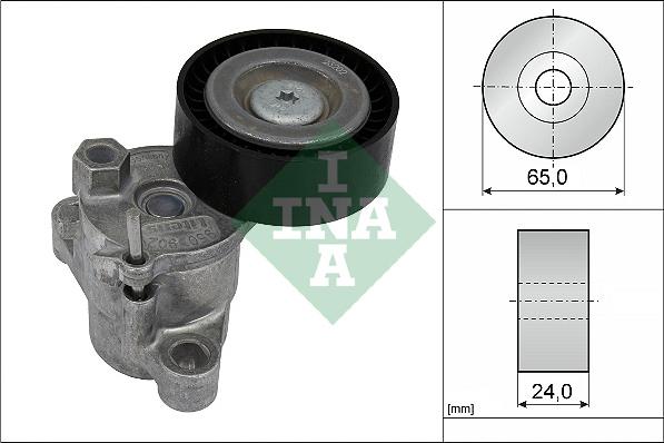 INA 534 0729 10 - Siksnas spriegotājs, Ķīļsiksna www.autospares.lv