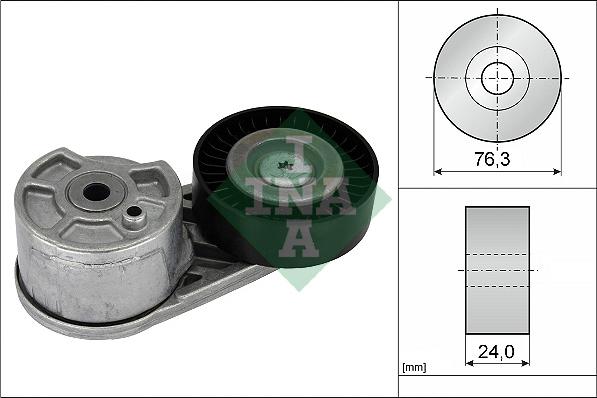 INA 534 0725 10 - Натяжитель, поликлиновый ремень www.autospares.lv