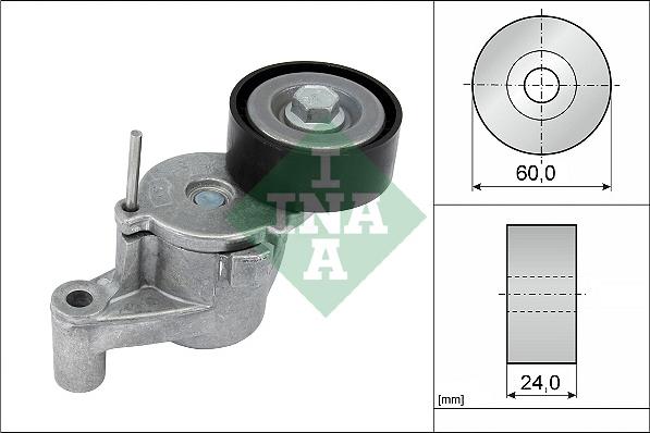 INA 534 0726 10 - Siksnas spriegotājs, Ķīļsiksna www.autospares.lv