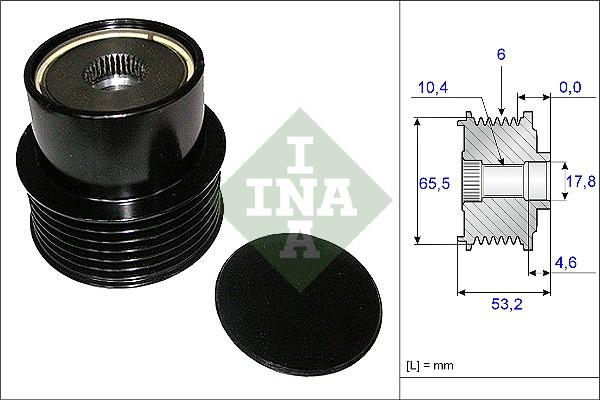 INA 535 0195 10 - Piedziņas skriemelis, Ģenerators www.autospares.lv