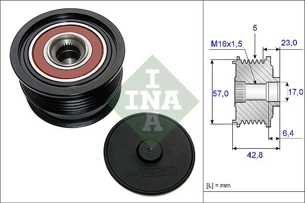 INA 535 0190 10 - Piedziņas skriemelis, Ģenerators autospares.lv