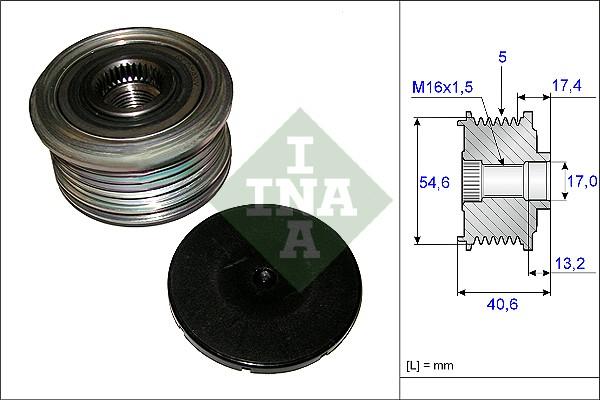 INA 535 0109 10 - Piedziņas skriemelis, Ģenerators www.autospares.lv