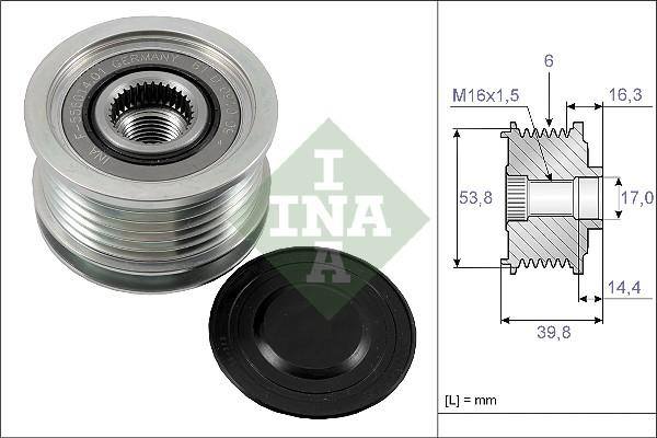 INA 535 0170 10 - Piedziņas skriemelis, Ģenerators autospares.lv