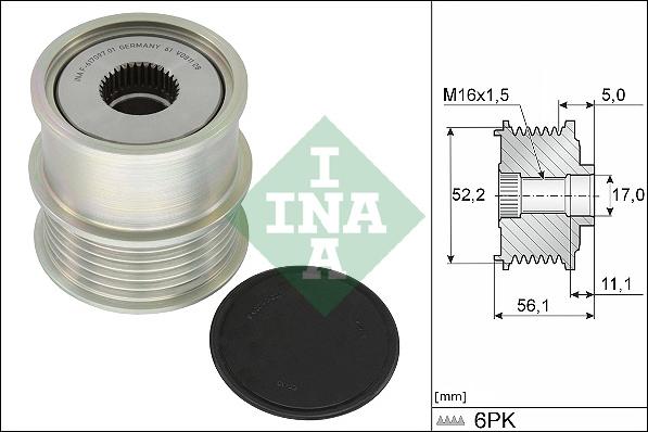 INA 535 0363 10 - Piedziņas skriemelis, Ģenerators autospares.lv