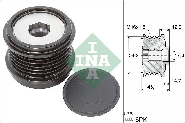 INA 535 0310 10 - Piedziņas skriemelis, Ģenerators www.autospares.lv