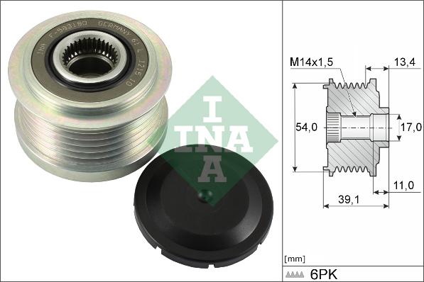 INA 535 0311 10 - Piedziņas skriemelis, Ģenerators www.autospares.lv