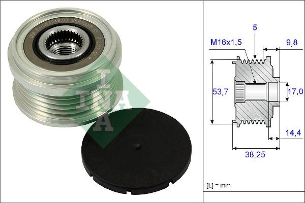 INA 535 0242 10 - Piedziņas skriemelis, Ģenerators autospares.lv