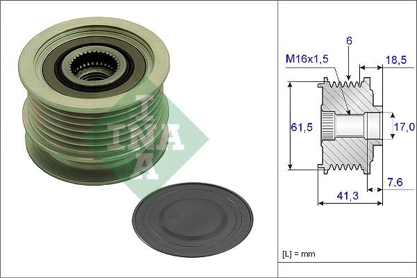 INA 535 0234 10 - Piedziņas skriemelis, Ģenerators autospares.lv