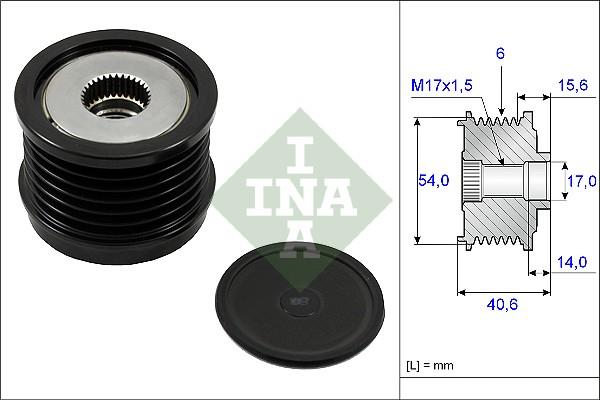 INA 535 0230 10 - Piedziņas skriemelis, Ģenerators autospares.lv