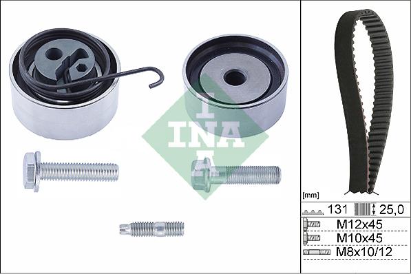 INA 530 0494 10 - Zobsiksnas komplekts autospares.lv