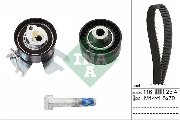 INA 530 0449 10 - Zobsiksnas komplekts autospares.lv