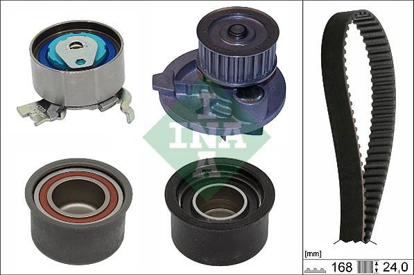 INA 530 0444 30 - Water Pump & Timing Belt Set www.autospares.lv