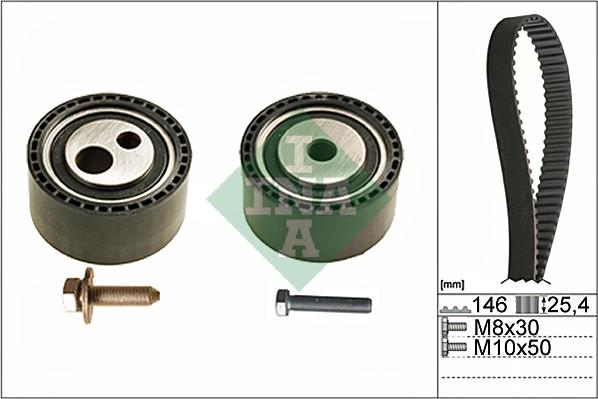 INA 530 0446 10 - Комплект зубчатого ремня ГРМ www.autospares.lv