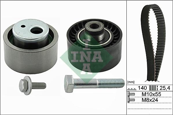 INA 530 0440 10 - Комплект зубчатого ремня ГРМ www.autospares.lv