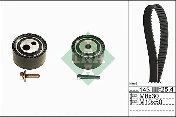 INA 530 0447 10 - Zobsiksnas komplekts www.autospares.lv