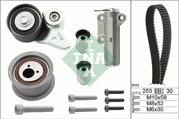 INA 530 0452 10 - Timing Belt Set www.autospares.lv