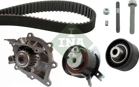 INA 530 0489 30 - Водяной насос + комплект зубчатого ремня ГРМ www.autospares.lv