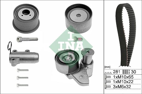 INA 530 0480 10 - Zobsiksnas komplekts www.autospares.lv